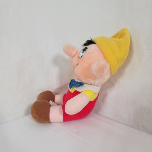 Pinocchio Vintage Walt Disney's Productions Classic Plush Stuffed Doll Toy 7" - Picture 6 of 8